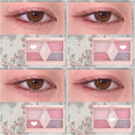 【旧品】パーフェクトスタイリストアイズ/キャンメイク/アイシャドウパレットを使ったクチコミ(3枚目)