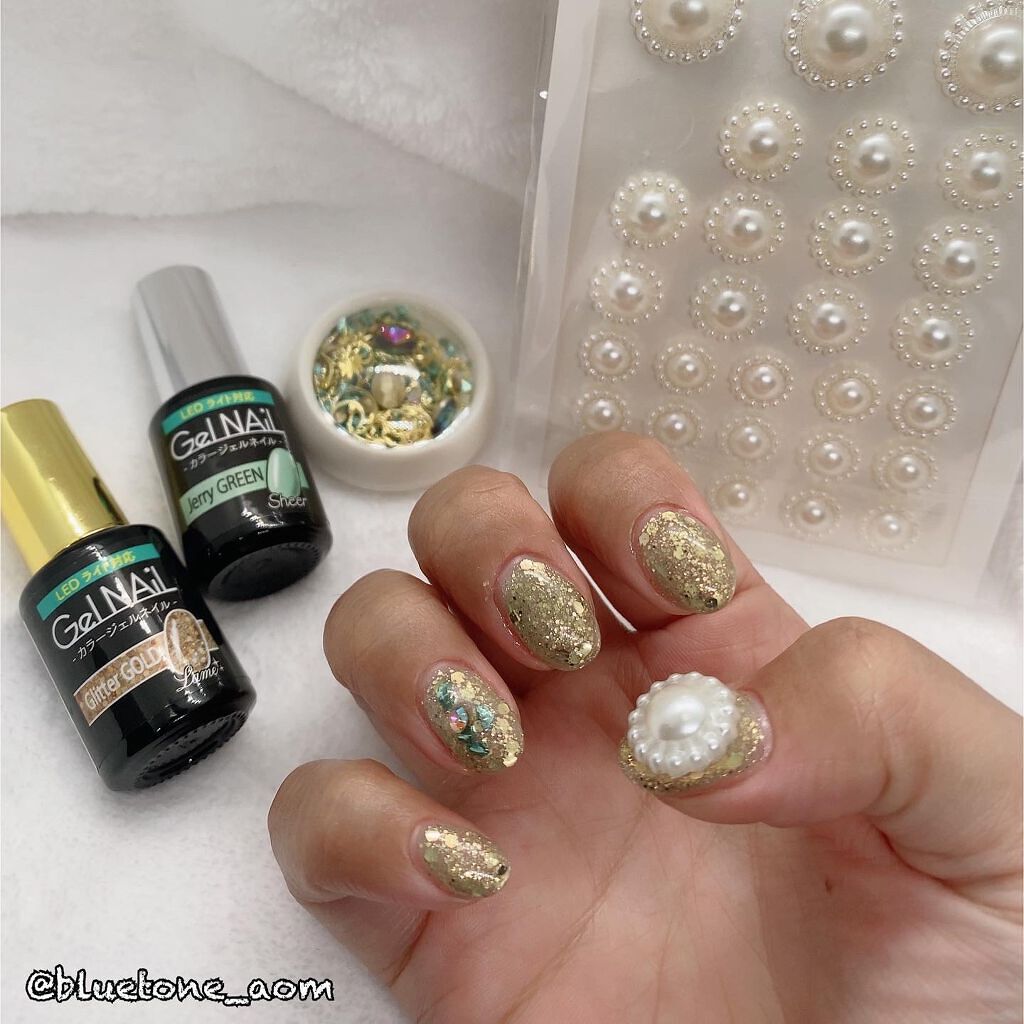 ジェルネイル(ライト対応)/セリア/ジェルネイルを使ったクチコミ(1枚目)