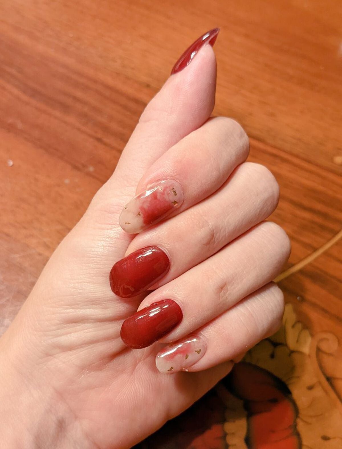 セミキュアジェルネイル(ハンド)/ohora/ネイルシールを使ったクチコミ(1枚目)