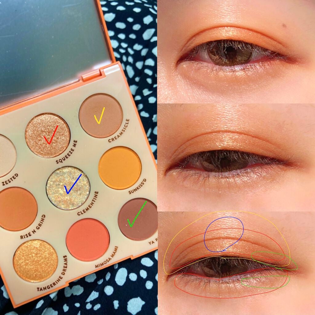 ORANGE YOU GLAD/ColourPop/アイシャドウパレットを使ったクチコミ(1枚目)