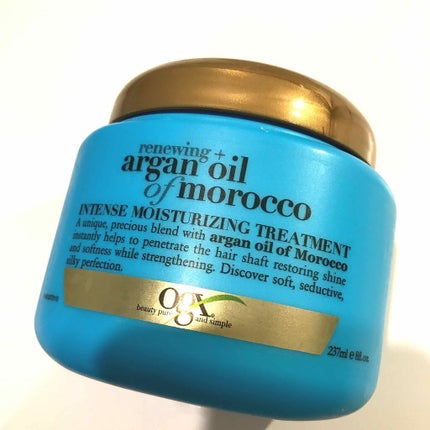 Renewing+Argan Oil Morocco  Intense Moistrizing Treatment/OGX beauty/洗い流すヘアトリートメントを使ったクチコミ(1枚目)