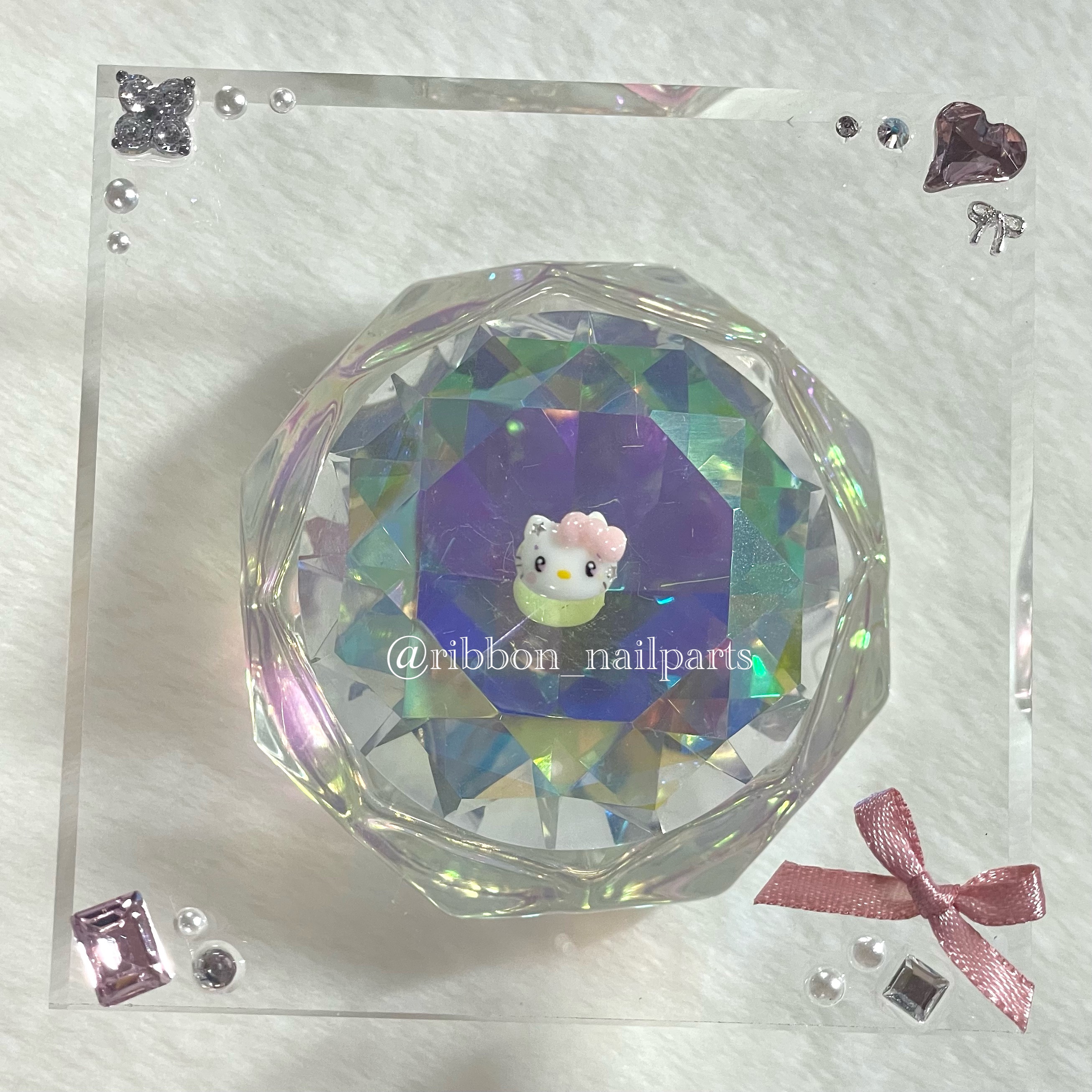 #3Dネイル,#キティネイルのネイルデザイン