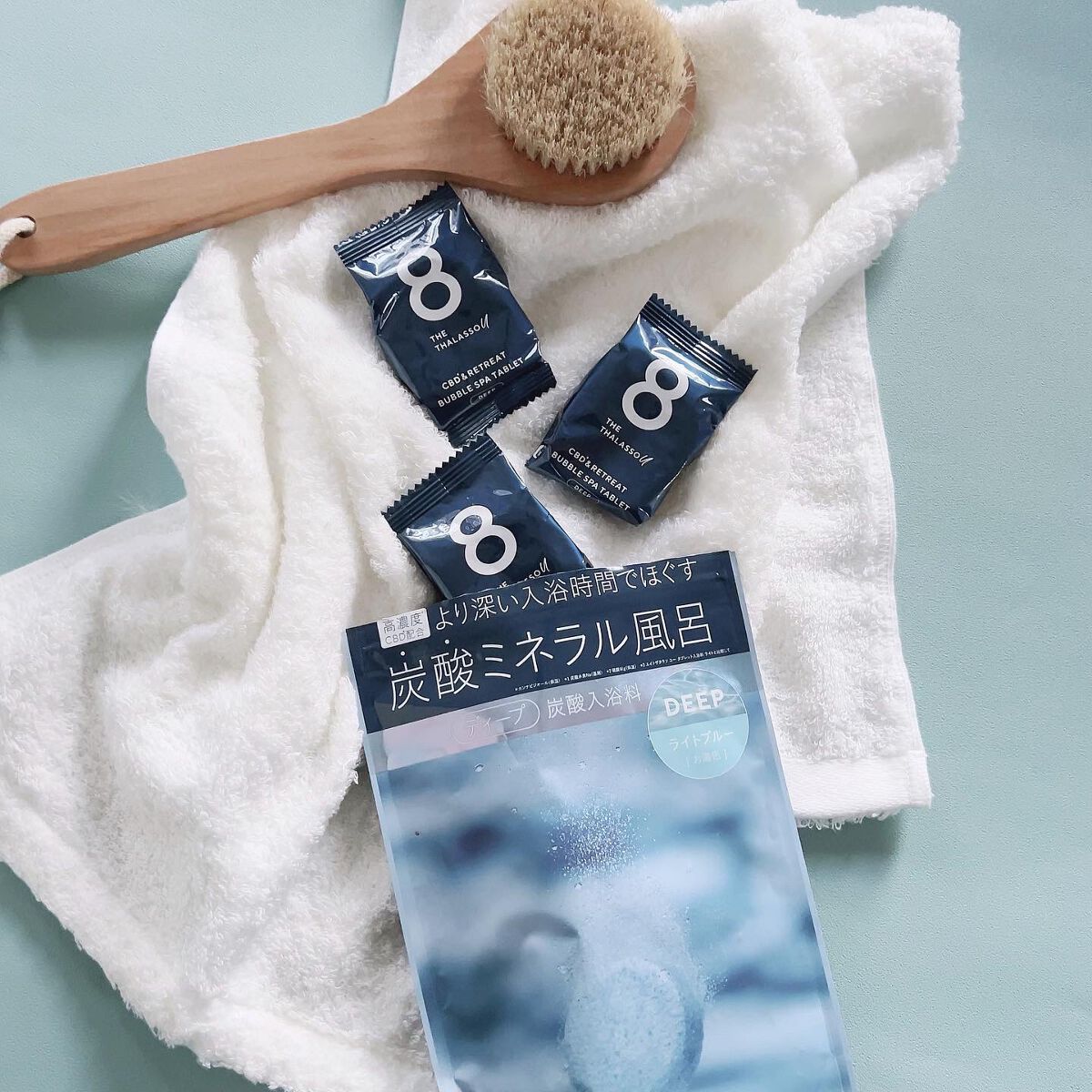 エイトザタラソ ユー CBD&リトリート バブルスパ タブレット入浴料 ディープ/エイトザタラソ/炭酸系入浴剤を使ったクチコミ(6枚目)