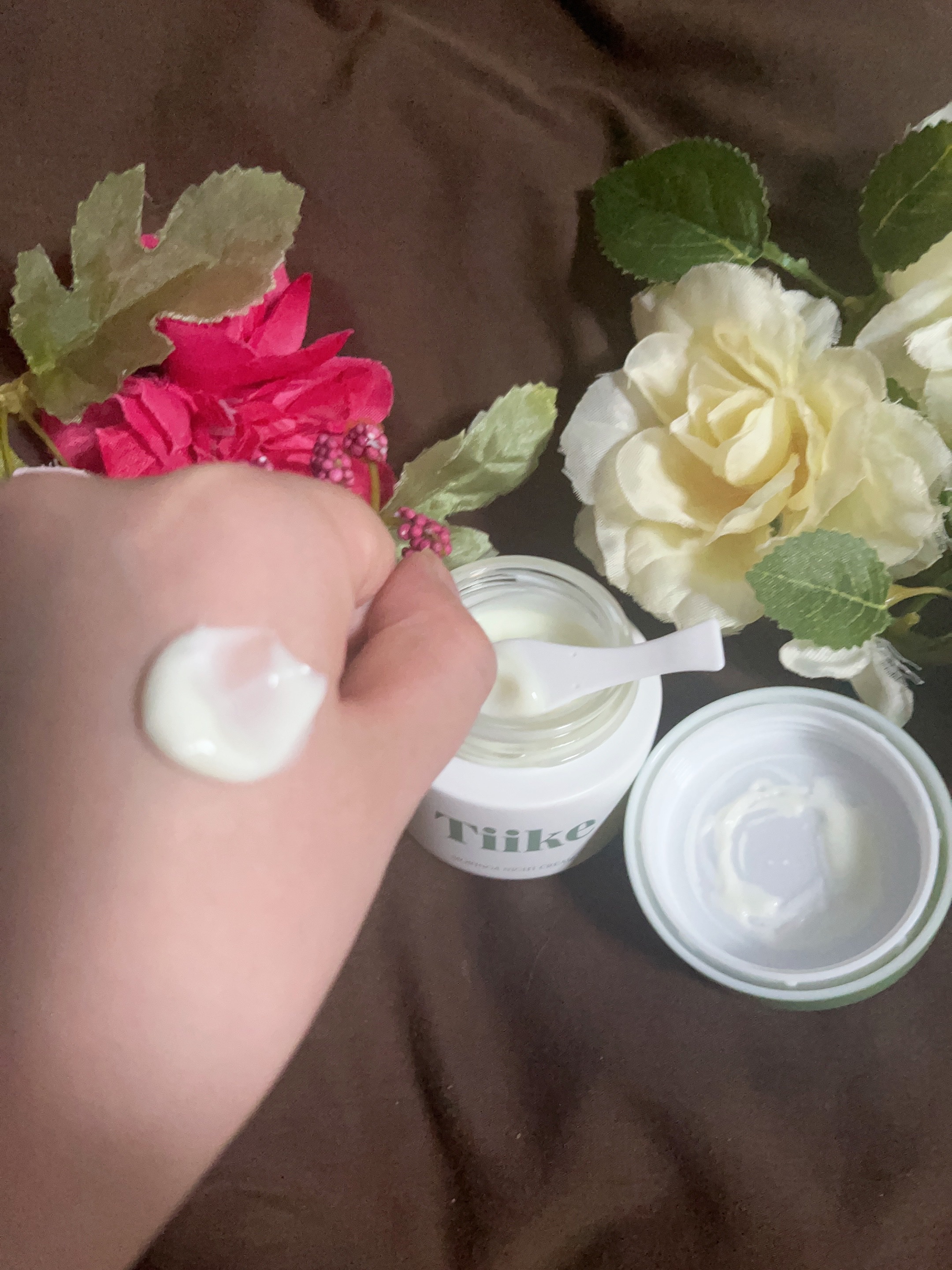 ハーバル モリンガ ナイトクリーム/Tiike/フェイスクリームを使ったクチコミ（2枚目）