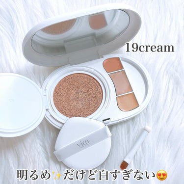 vim BEAUTY effect like finish foundation kitのクチコミ「vim BEAUTY 
エフェクトライクフィニッシュ ファンデーションキット
19クリーム
⁡.....」（3枚目）