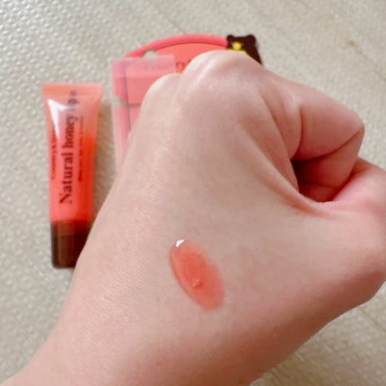 ハニーフルリップ もも色ボリューム/カントリー&ストリーム/リップ美容液を使ったクチコミ(4枚目)