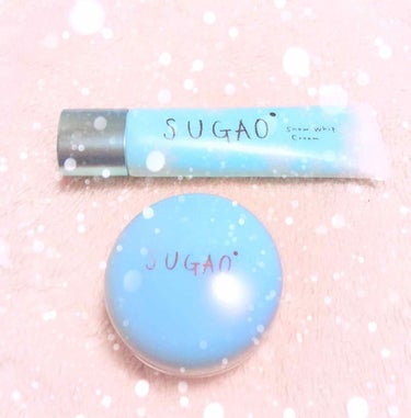 透明感があって白肌になりたくて購入😂💓
塗った感じめっちゃサラサラになる✨

SUGAO スノーホイップクリーム
              シフォン感パウダー