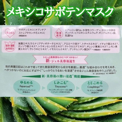 我的美麗日記(私のきれい日記)メキシコサボテン/我的美麗日記/シートマスク・パックを使ったクチコミ(2枚目)