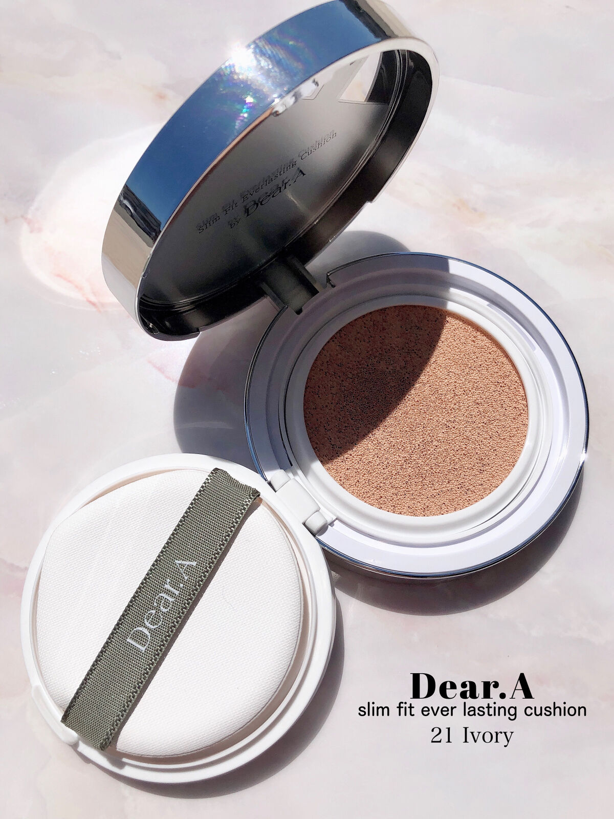 スリムフィット エバーラスティング クッション/Dear.A/クッションファンデーションを使ったクチコミ（2枚目）