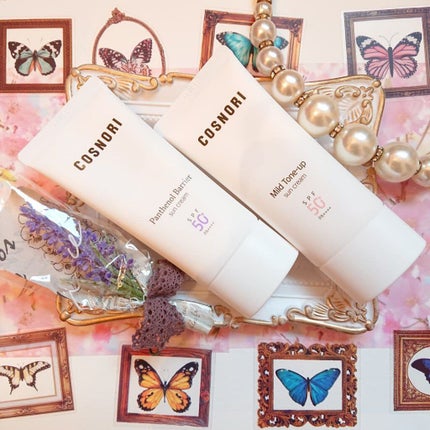 マイルドトーンアップサンクリーム(日焼け止め)SPF50+ PA++++/COSNORI/日焼け止めクリームを使ったクチコミ(1枚目)