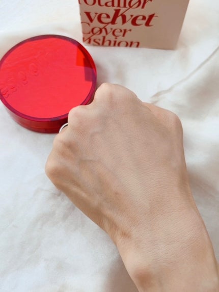 プロテーラービーベルベットカバークッション/espoir/クッションファンデーションを使ったクチコミ(9枚目)