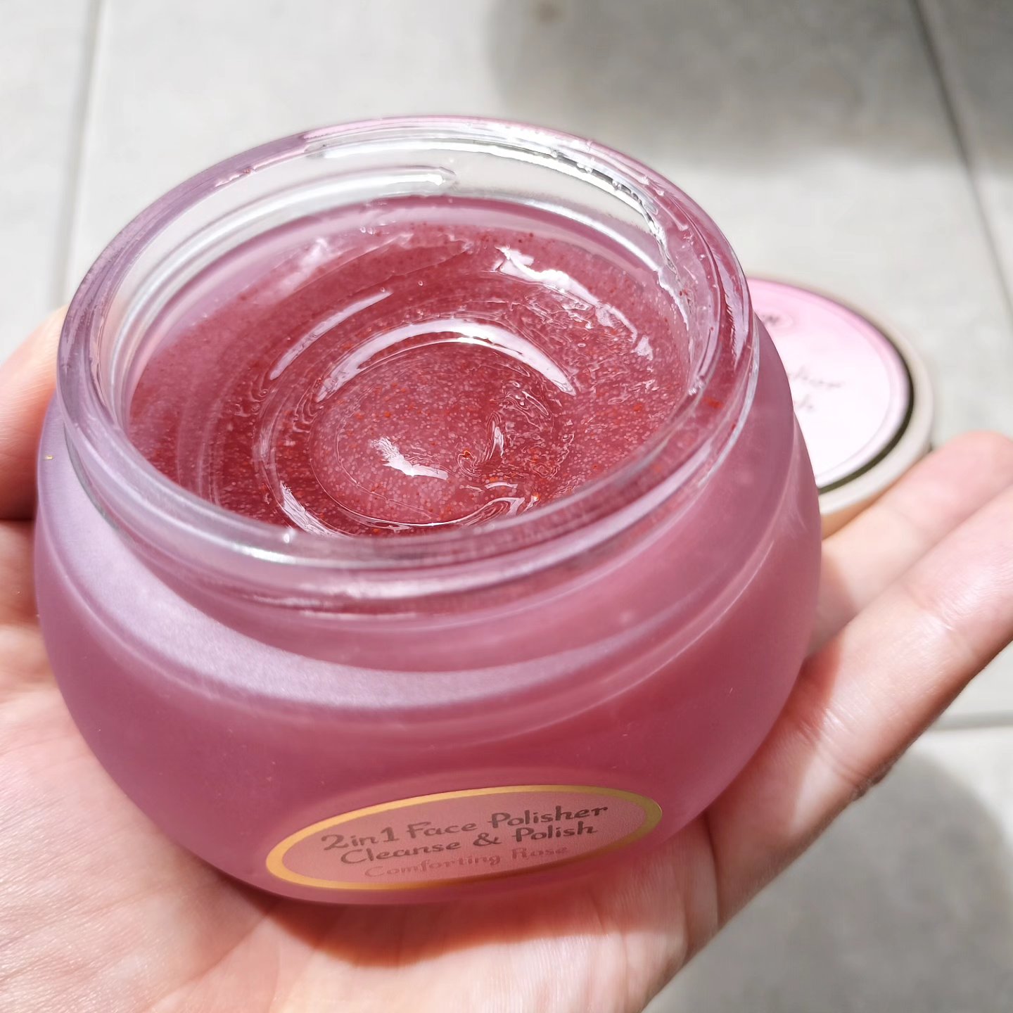 フェイスポリッシャー コンフォーティング・ローズ/SABON/スクラブ・ゴマージュを使ったクチコミ（2枚目）