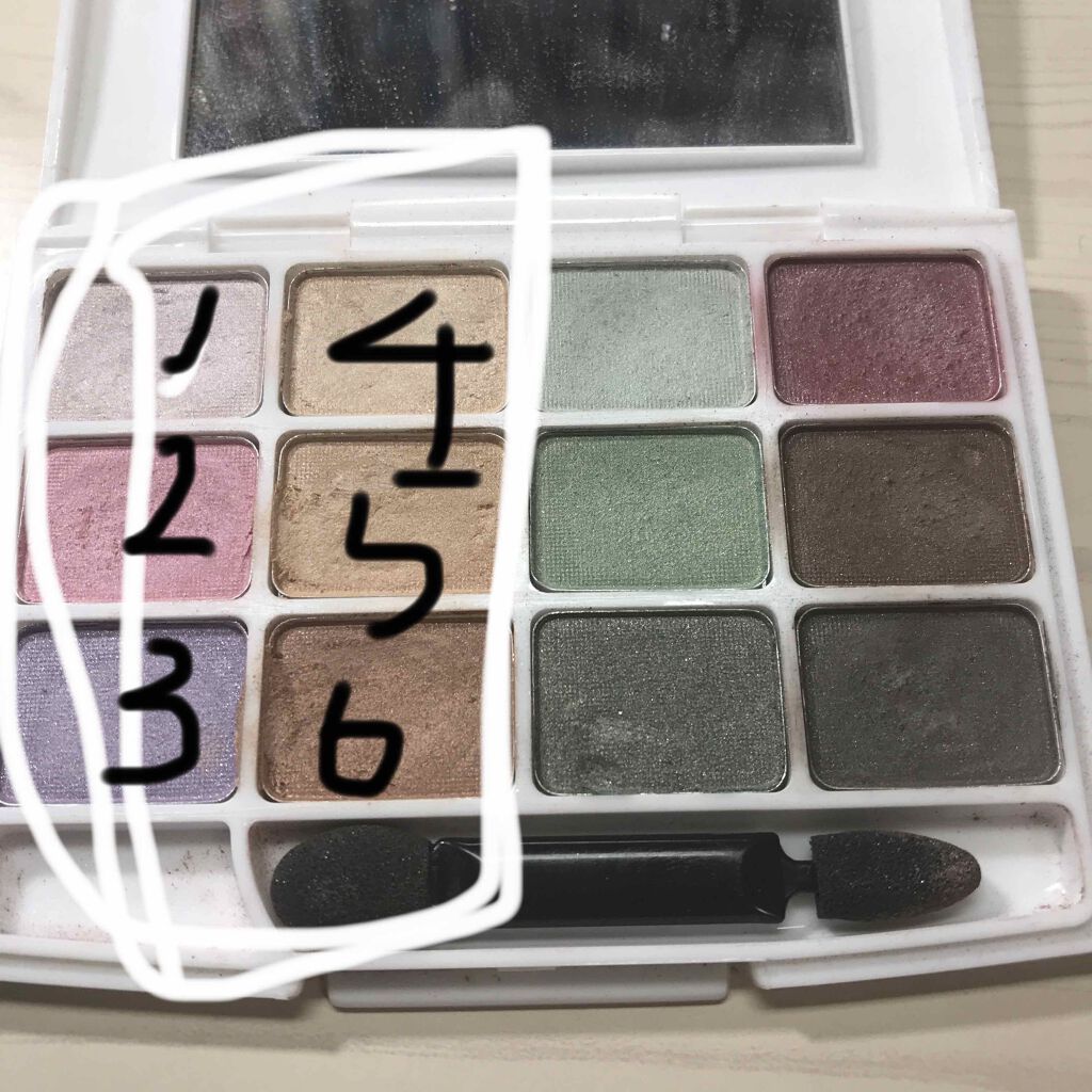 12色アイシャドウパレット 03/LOUJENE/アイシャドウパレットを使ったクチコミ（2枚目）