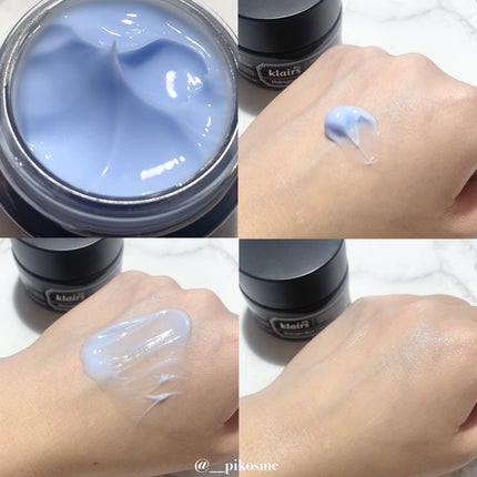 ミッドナイトブルーカーミングクリーム/Klairs/フェイスクリームを使ったクチコミ(2枚目)