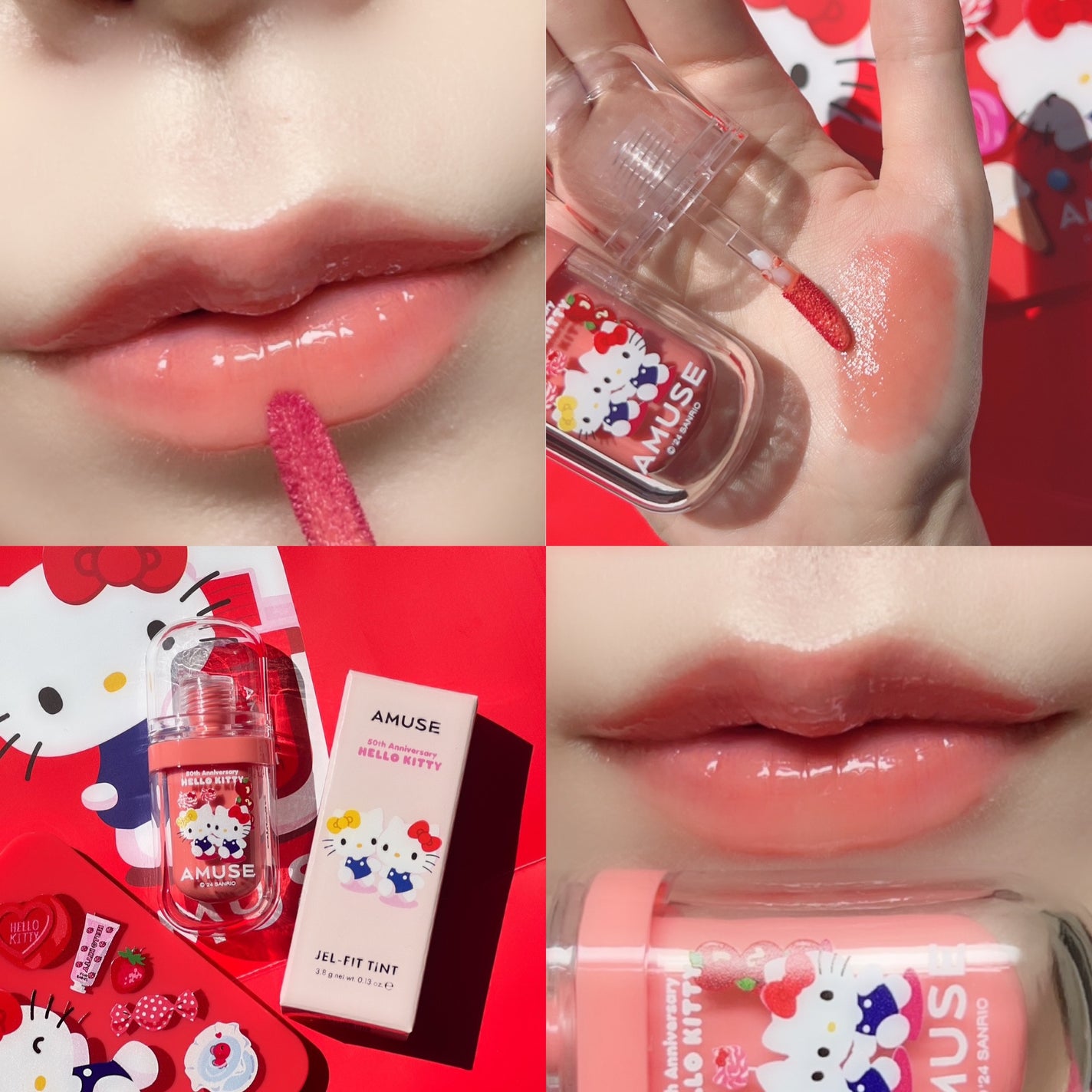 ジェルフィットティント/AMUSE/リップティントを使ったクチコミ(4枚目)