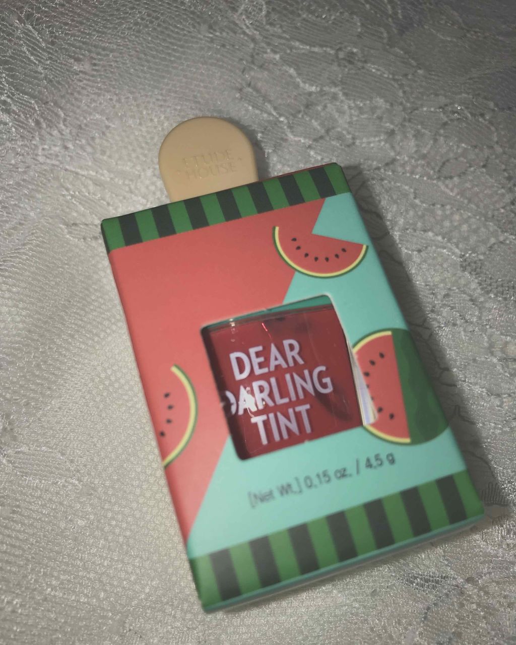 ディアダーリン ウォータージェルティント （アイスティント）/ETUDE/口紅を使ったクチコミ（1枚目）