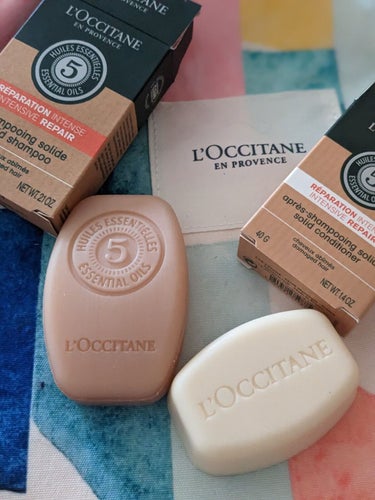 ファイブハーブス リペアリングソリッドシャンプー/コンディショナー/L'OCCITANE/シャンプー・コンディショナーを使ったクチコミ（3枚目）