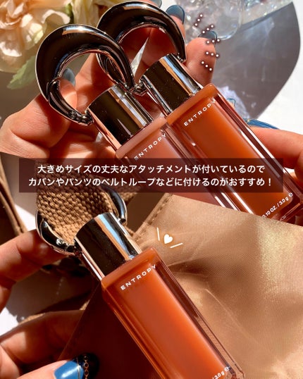 Charm Tint Base Blurry/ENTROPY/口紅を使ったクチコミ(3枚目)