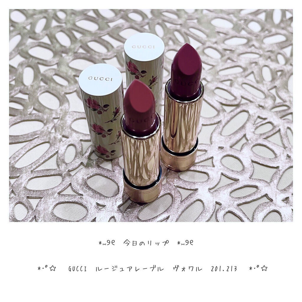 グッチ ルージュ ア レーヴル ヴォワル/GUCCI beauty/口紅を使ったクチコミ(1枚目)