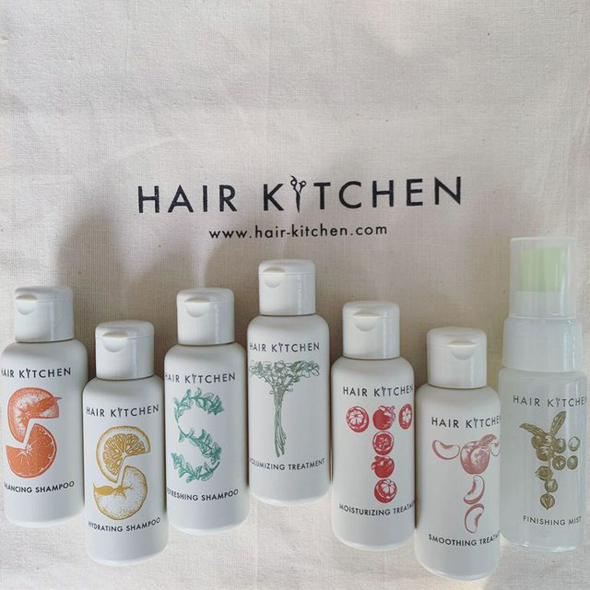 hairkitchen ホームケア ミニボトルセット/HAIR KITCHEN/サロンシャンプーを使ったクチコミ（1枚目）