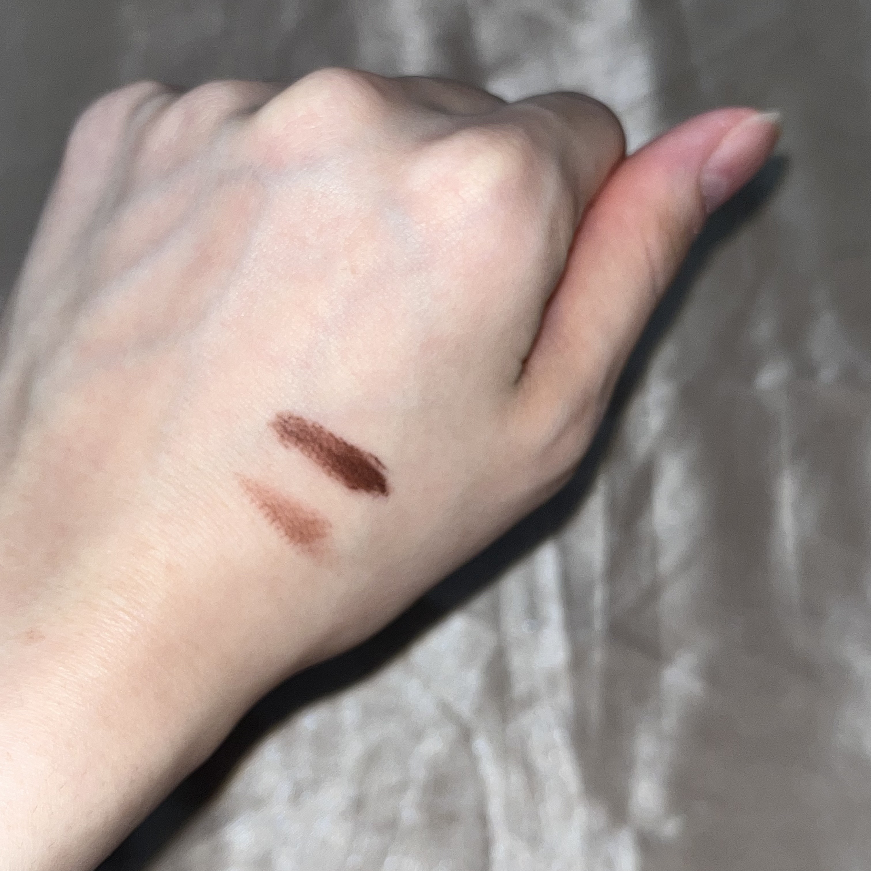 フィルム眉カラー ブラウニーフィグ（数量限定）/デジャヴュ/眉マスカラを使ったクチコミ（2枚目）