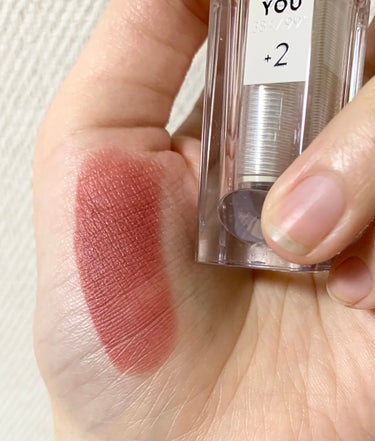 38℃/99℉ LIPSTICK  ＜YOU＞ +2　SMOKY-RED/UZU BY FLOWFUSHI/口紅を使ったクチコミ（2枚目）