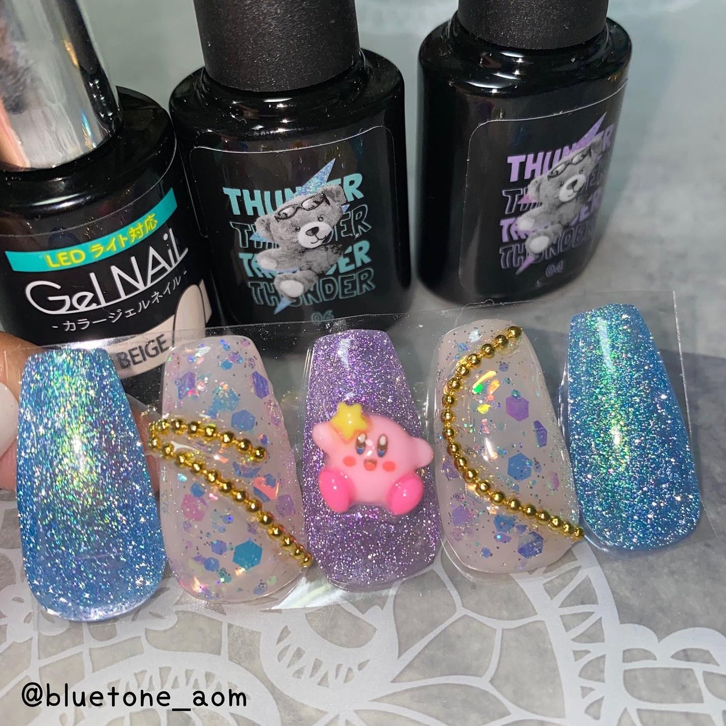 ジェルネイル(ライト対応)/セリア/ジェルネイルを使ったクチコミ(4枚目)