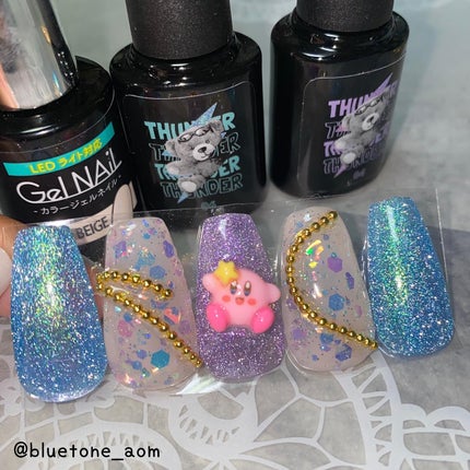 ジェルネイル(ライト対応)/セリア/ジェルネイルを使ったクチコミ(4枚目)