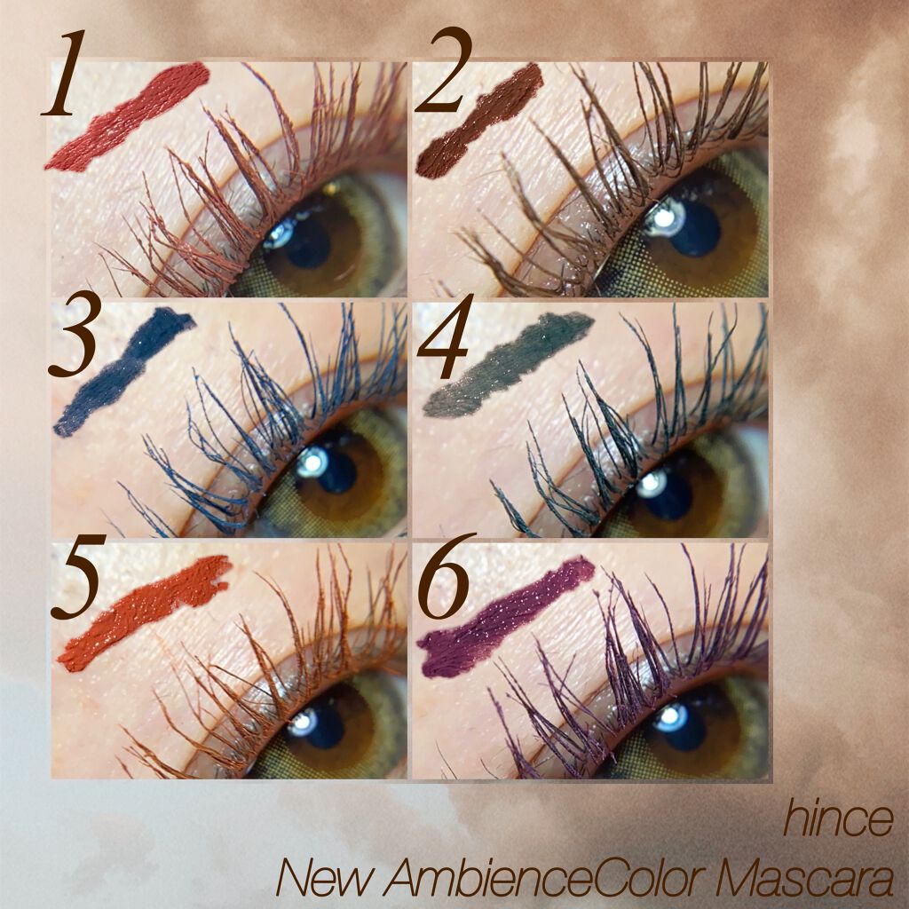 ニューアンビエンスカラーマスカラ/hince/マスカラを使ったクチコミ（2枚目）