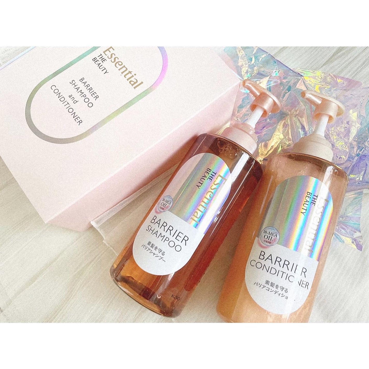 ザビューティ 髪のキメ美容素髪を守る バリアシャンプー/コンディショナー/エッセンシャル/シャンプー・コンディショナーを使ったクチコミ(1枚目)