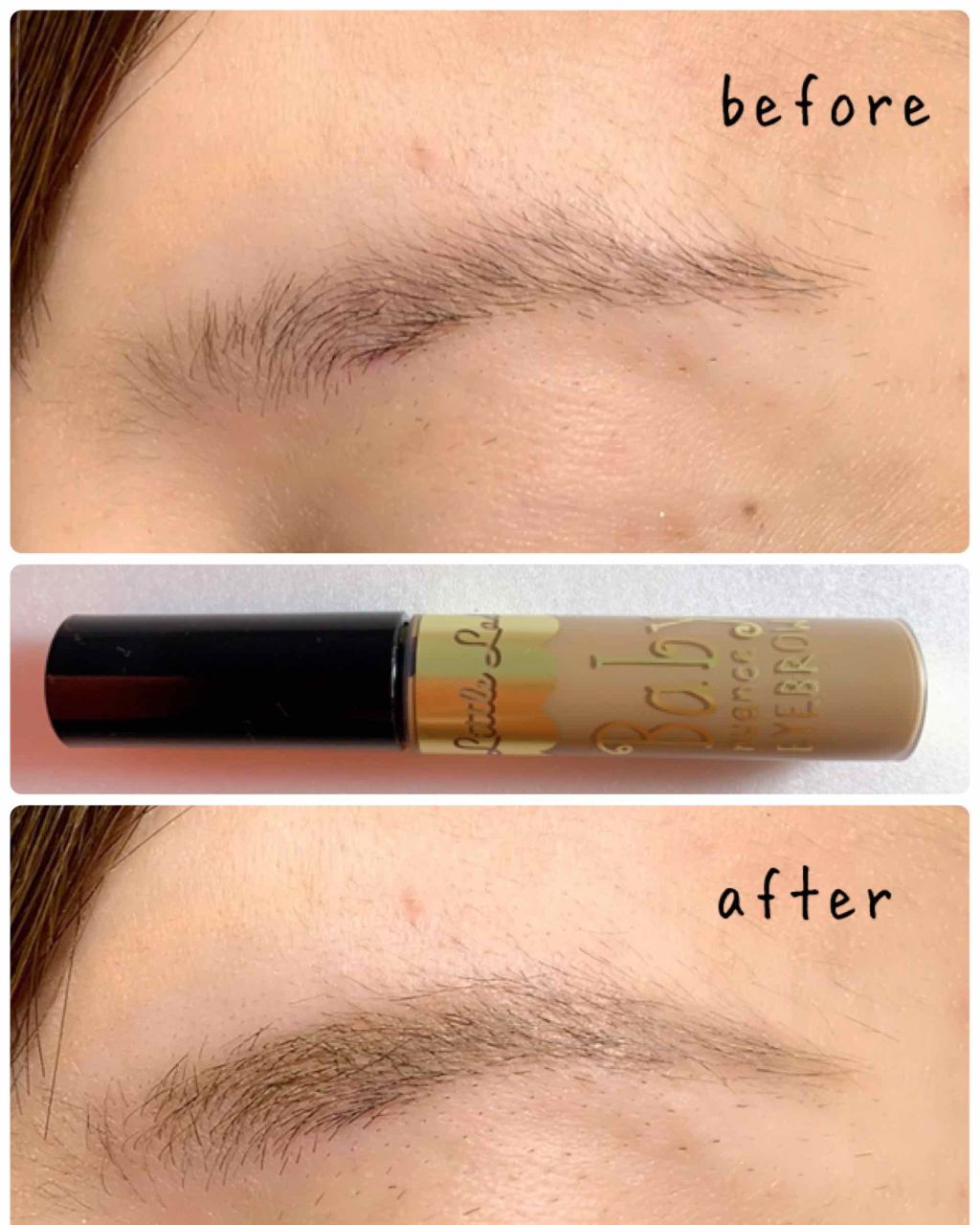 ベビーニュアンス アイブロウ/リトルレディ/眉マスカラを使ったクチコミ(4枚目)