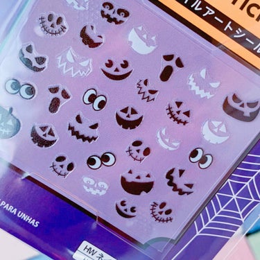 ハロウィンネイルアートシール/DAISO/ネイルシールを使ったクチコミ（2枚目）