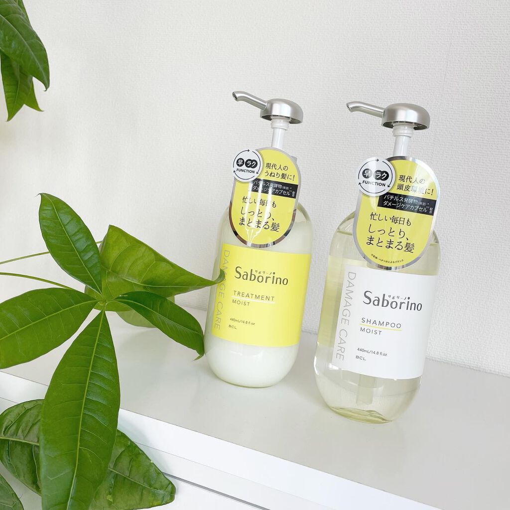 ハヤラクシャンプー モイスト/トリートメント モイスト/サボリーノ/市販シャンプーを使ったクチコミ(1枚目)