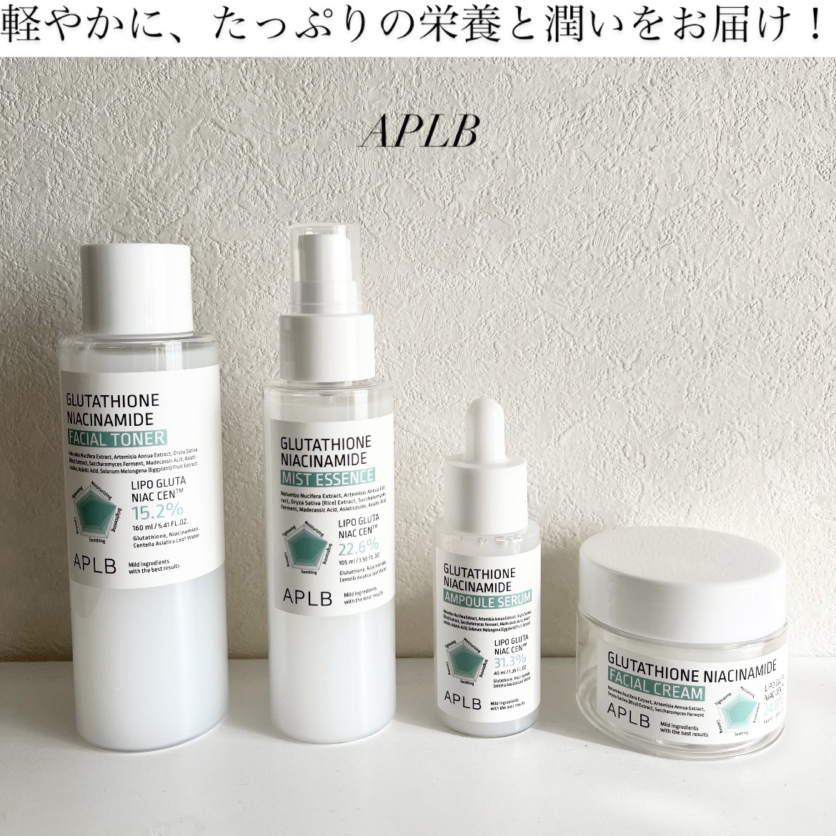 グルタチオンナイアシンアミドアンプルセラム/APLB/美容液を使ったクチコミ（1枚目）