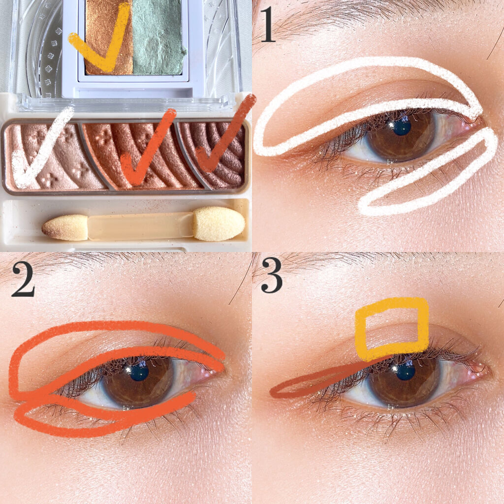 ラメシャワーシャドウ/funme＋ME/ジェル・クリームアイシャドウを使ったクチコミ（3枚目）