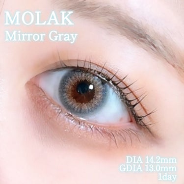 MOLAK 1day ミラーグレー/MOLAK/ワンデー（１DAY）カラコンを使ったクチコミ（3枚目）