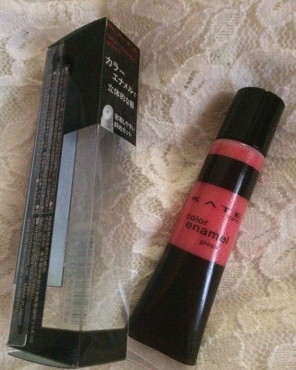 カラーエナメルグロス/KATE/リップグロスを使ったクチコミ(1枚目)