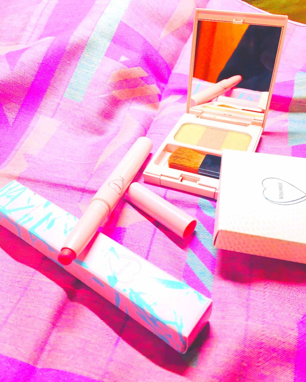 ブレンドチークカラー kissing サンシャインオレンジ/WHOMEE/パウダーチークを使ったクチコミ（1枚目）