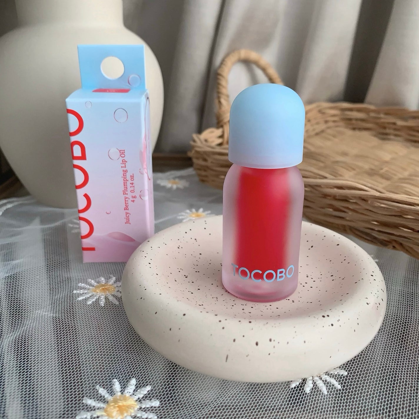 ジューシーベリープランピングリップオイル/TOCOBO/リップグロスを使ったクチコミ(7枚目)