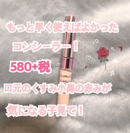 ハイライト&リタッチコンシーラー UV 01 ライトピンクベージュ /キャンメイク/リキッドコンシーラーを使ったクチコミ(1枚目)