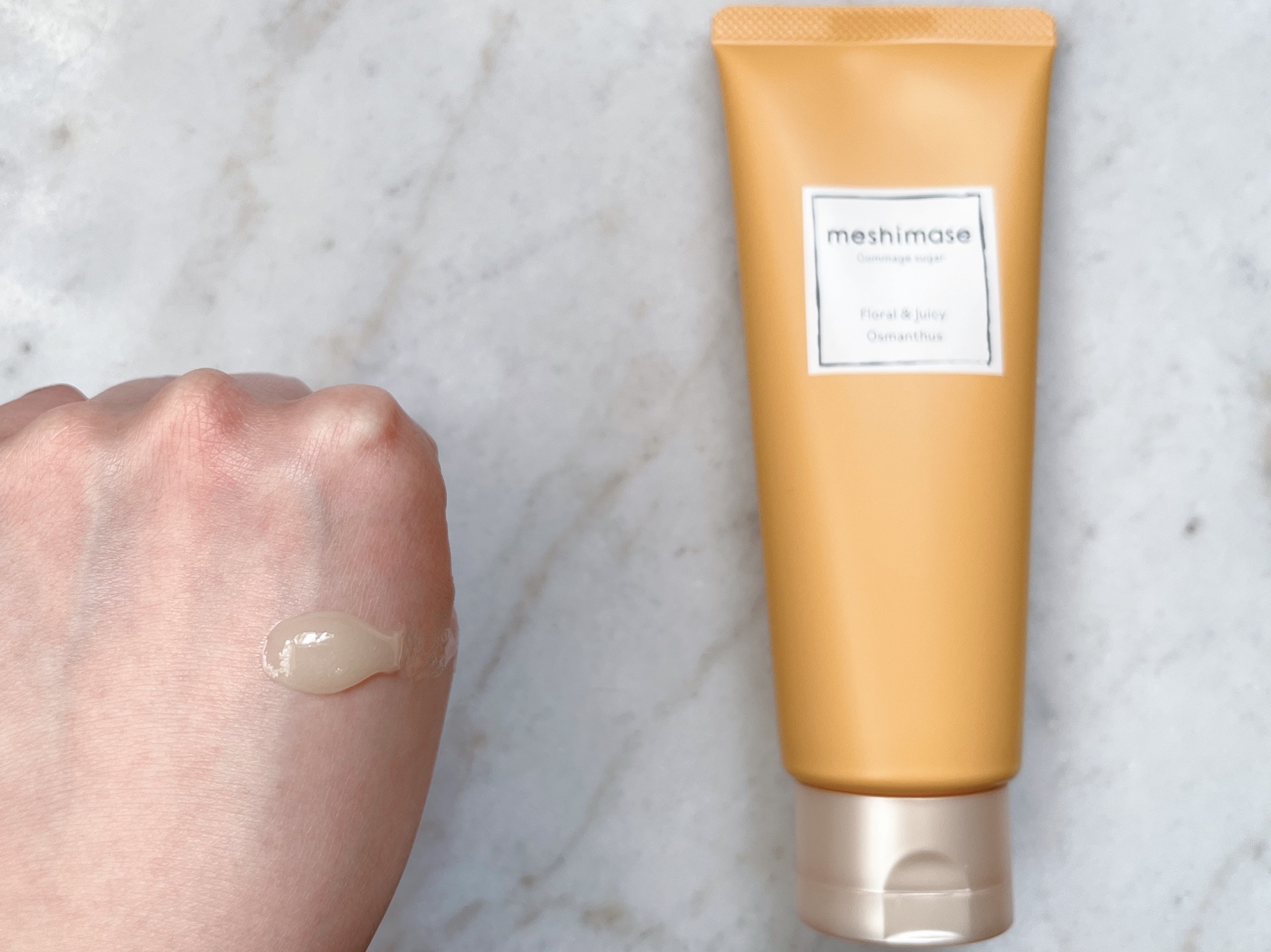 ゴマージュシュガー オスマンサス/meshimase/ボディスクラブを使ったクチコミ（2枚目）
