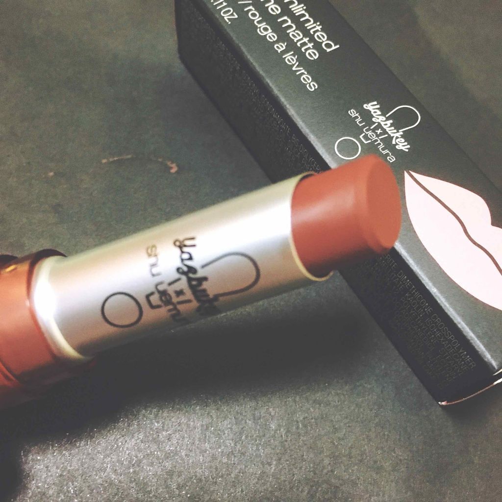 ルージュ アンリミテッド マット/shu uemura/口紅を使ったクチコミ（2枚目）