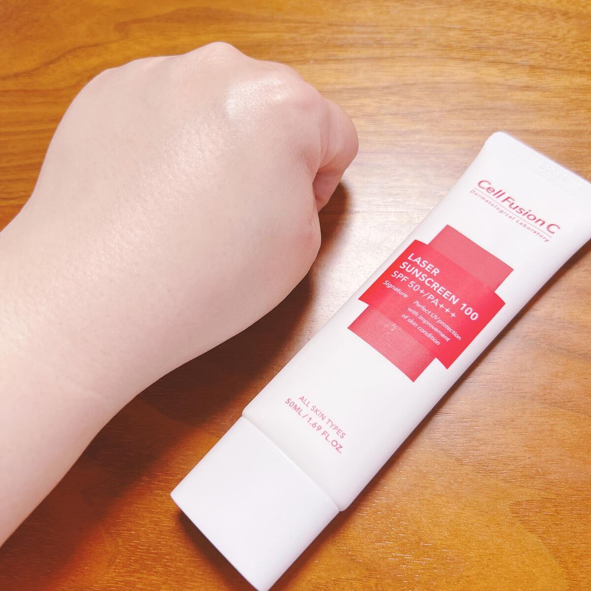 レーザーサンスクリーン 100/Cell Fusion C(セルフュージョンシー)/日焼け止めクリームを使ったクチコミ（3枚目）