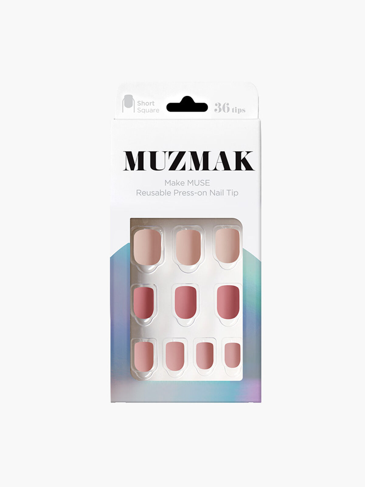 TPUネイルチップ（shape:Short Square） 02 キャッシュミアローズ（Cashmere Rose）