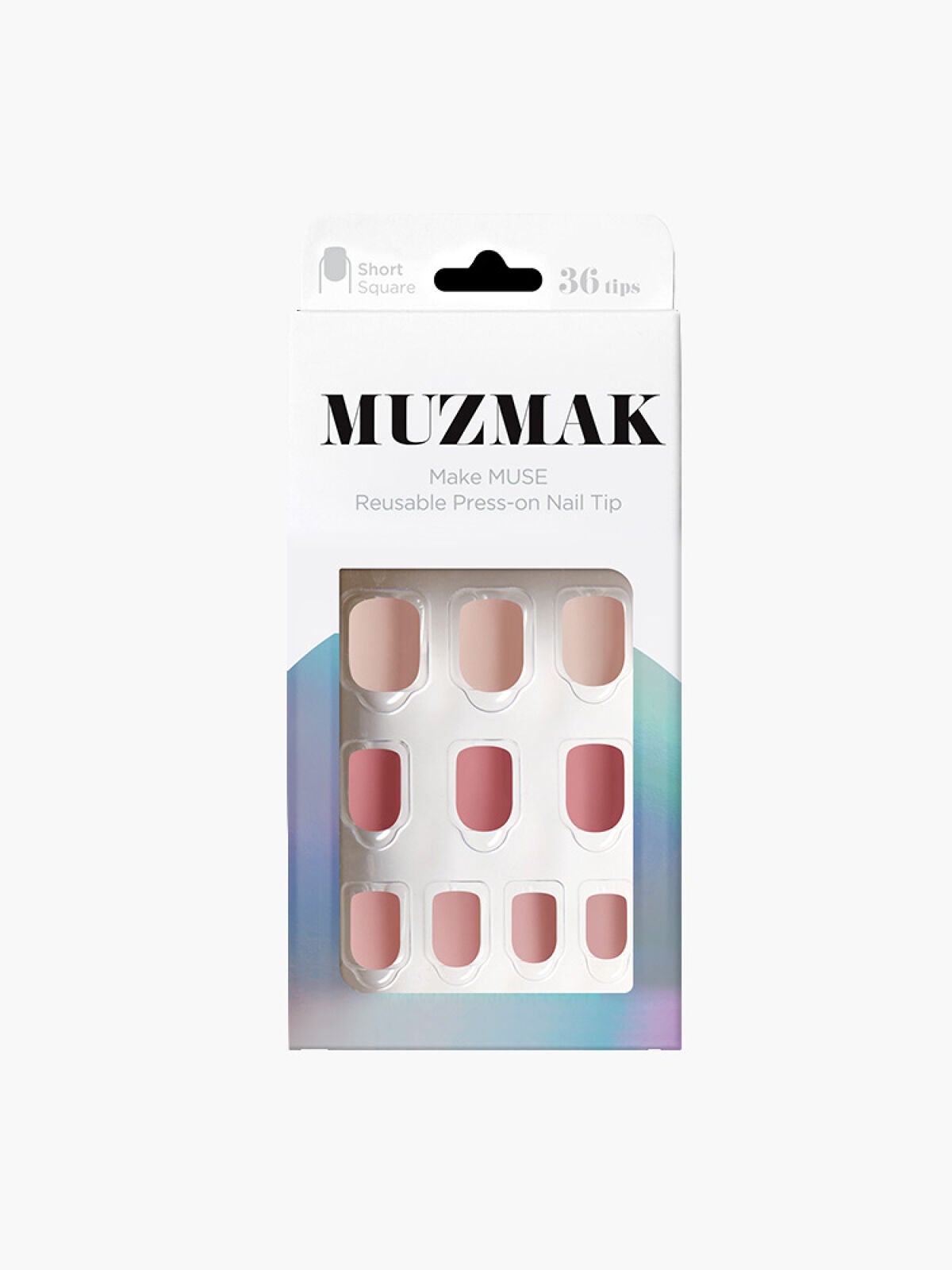 TPUネイルチップ(shape:Short Square) 02 キャッシュミアローズ(Cashmere Rose)