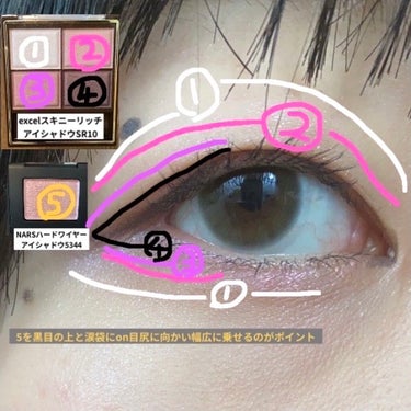 スキニーリッチシャドウ/excel/アイシャドウパレットを使ったクチコミ（2枚目）