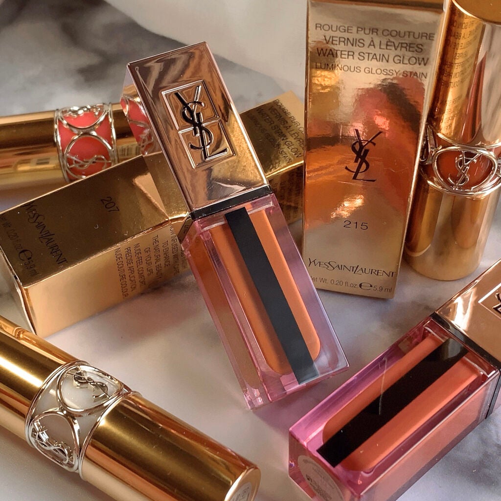 ルージュ ピュールクチュール ヴェルニ ウォーターグロウ/YVES SAINT LAURENT BEAUTE/口紅を使ったクチコミ(6枚目)