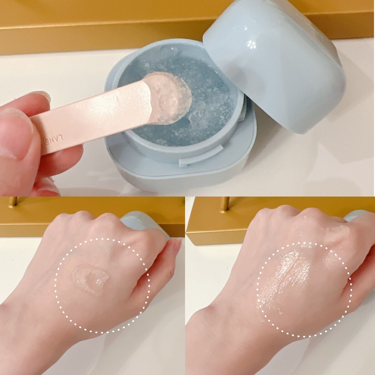 ウォーターバンク ジェルクリーム/LANEIGE/フェイスクリームを使ったクチコミ（3枚目）