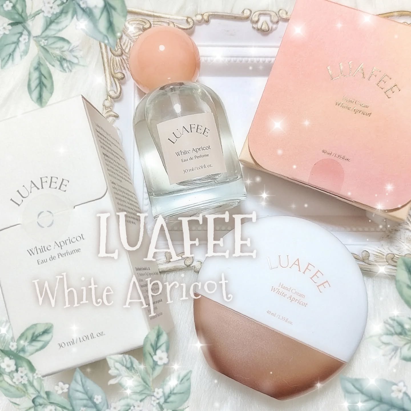 パフュームハンドクリームホワイトアプリコット/LUAFEE/ハンドクリームを使ったクチコミ（1枚目）