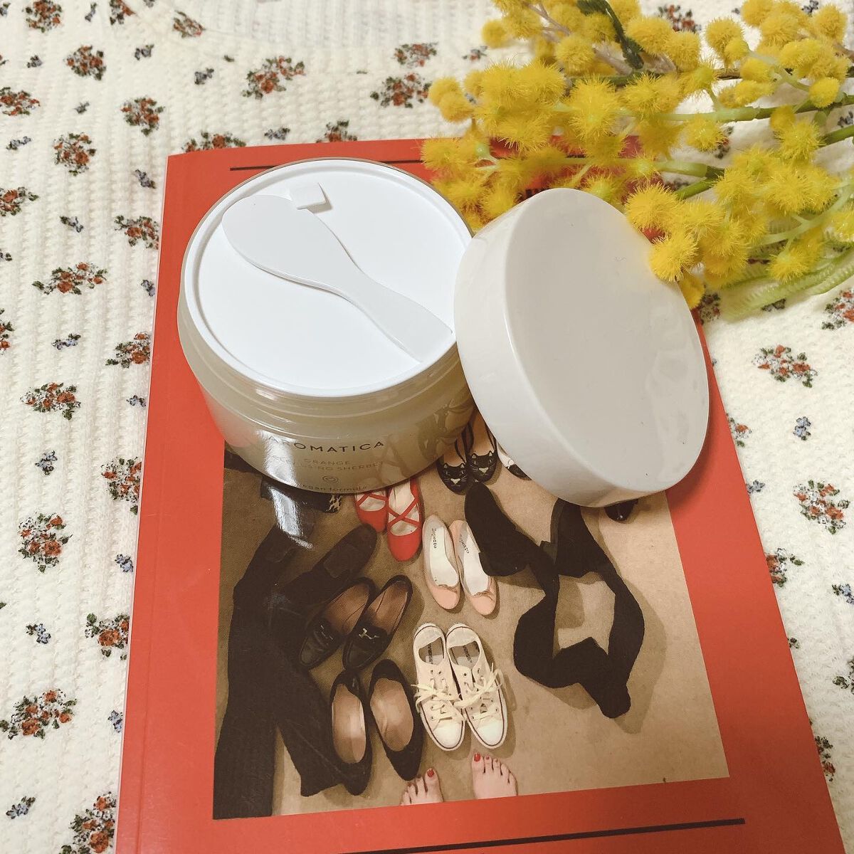 オレンジクレンジングシャーベット/AROMATICA/クレンジングバームを使ったクチコミ（2枚目）